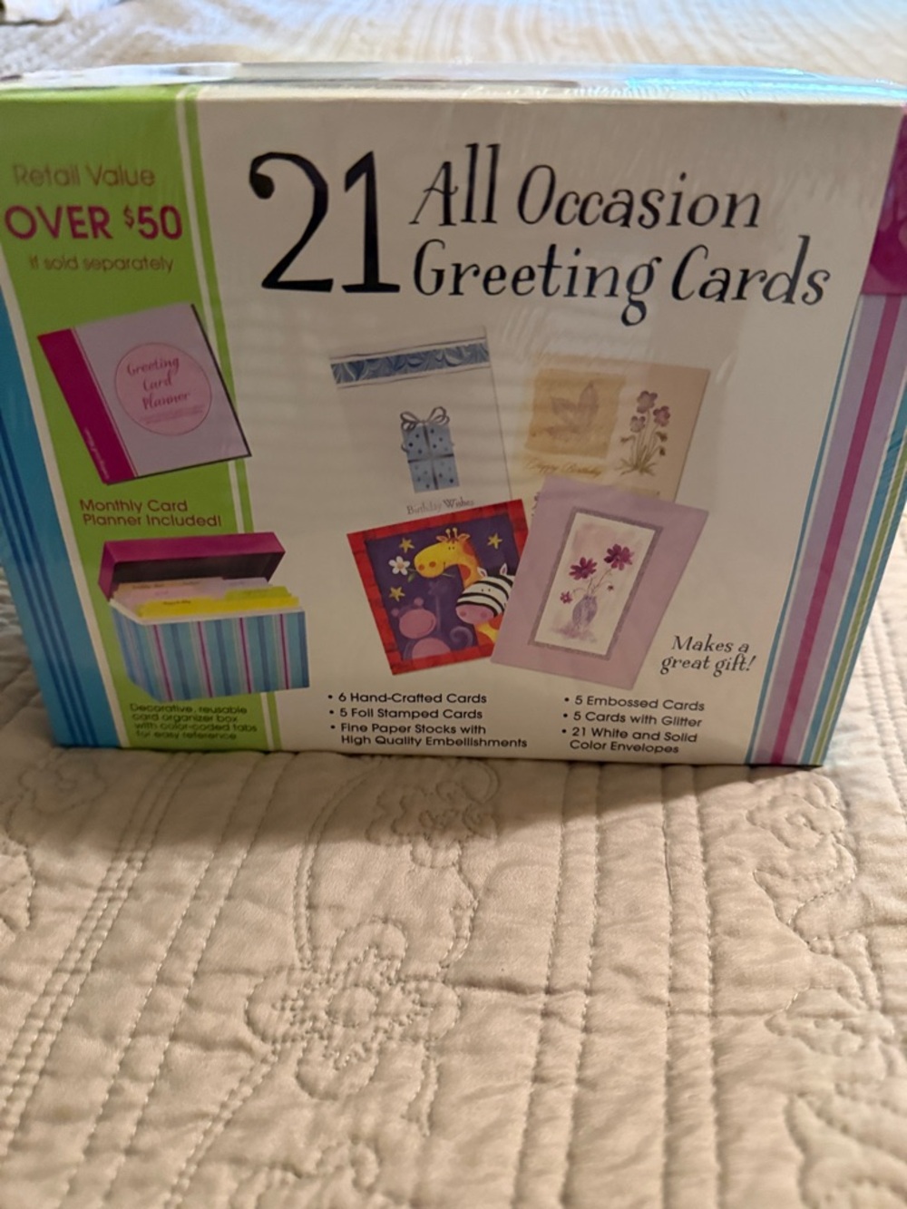 All Occasion Greeting Cards - Pink/Purple Box